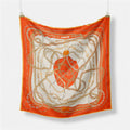 Fashion Abstract Print Versatile Square Silk Scarf 8BW6NSI14