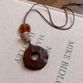 Geometric Resin Pendant Necklace - DippedShop Wholesale - #4643