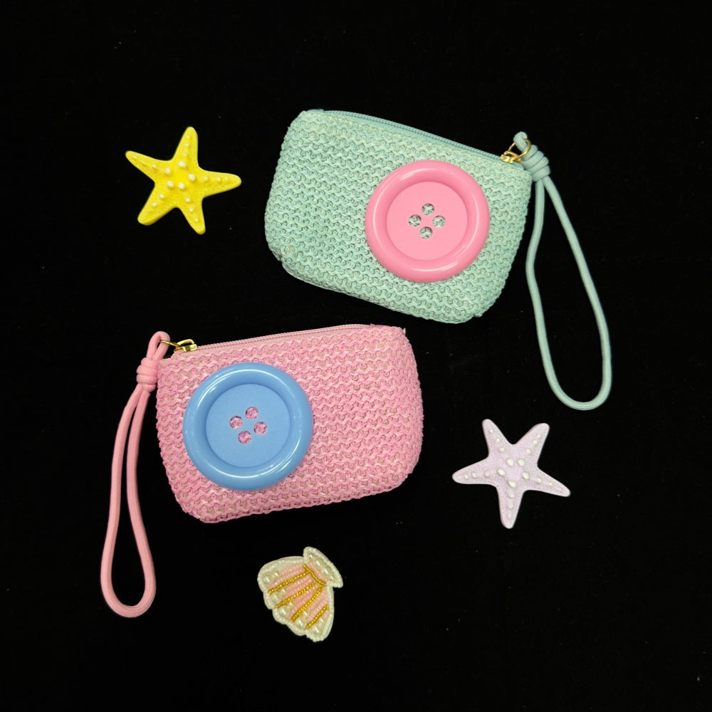 Crochet Wristlet Coin Pouch - DippedShop Wholesale - #4499