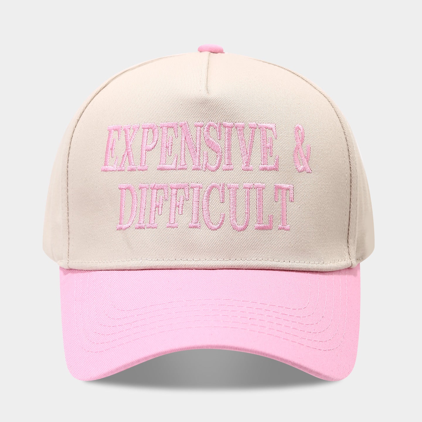 Color Contrast Letter Embroidery Adjustable Baseball Cap MK2BW6W6HAT94