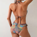 Sexy Colorful Halter Bikini Set - DippedShop Wholesale - #2787
