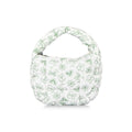 Cute Heart Flower Print Ruched Puffer Handbag 6W10BBG1804