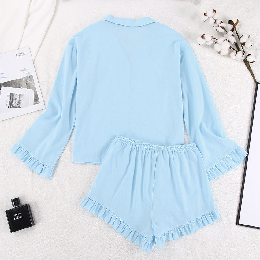 Flounce Loose Homewear Set - DippedShop Wholesale - #5475