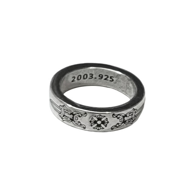 Vintage Punk Silver Plated Cross Statement Ring 6W6JRG292