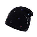 Rhinestone Slouchy Knit Beanie - DippedShop Wholesale - #4051