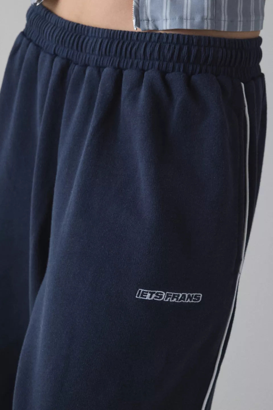 Embroidery Elastic Waist Pants - DippedShop Wholesale - #3235