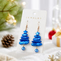 Christmas Tree Dangle Earrings - DippedShop Wholesale - #1971