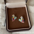 Heart Stud Earrings - DippedShop Wholesale - #7507