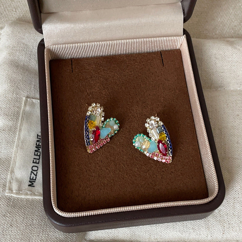 Heart Stud Earrings - DippedShop Wholesale - #7507