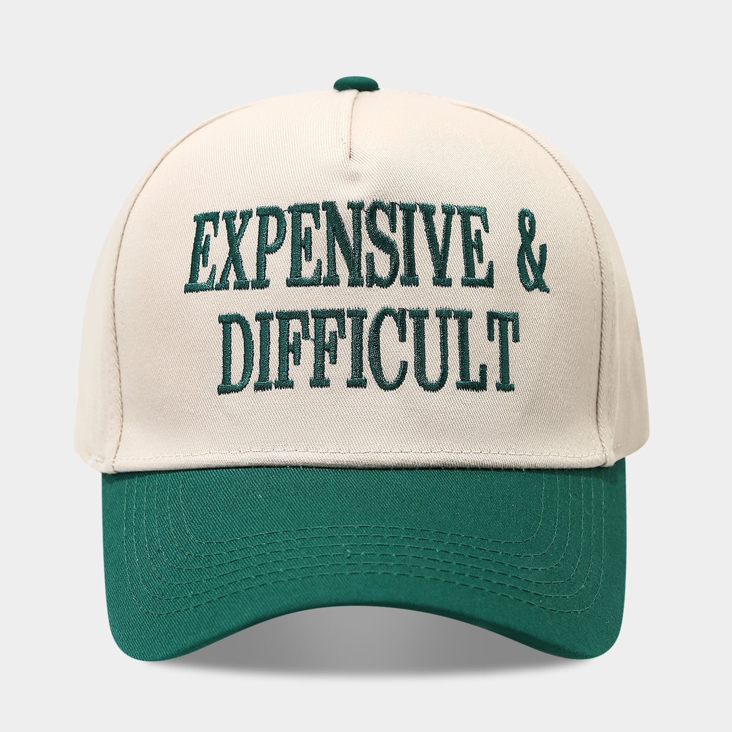 Color Contrast Letter Embroidery Adjustable Baseball Cap MK2BW6W6HAT94