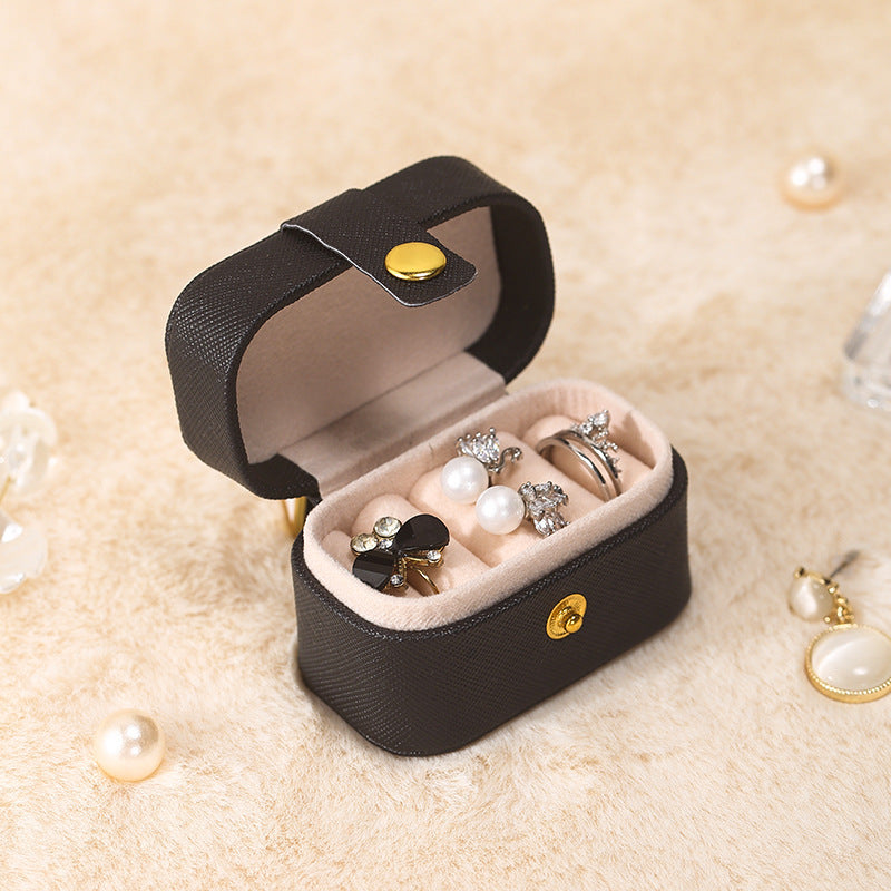 Trendy PU Leather Travel Mini Jewelry Case 6W13HSJ112