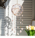 Heart Natural Stones Wind Chime Hanging Prism Suncatcher MK2CZAS6H7HLS52