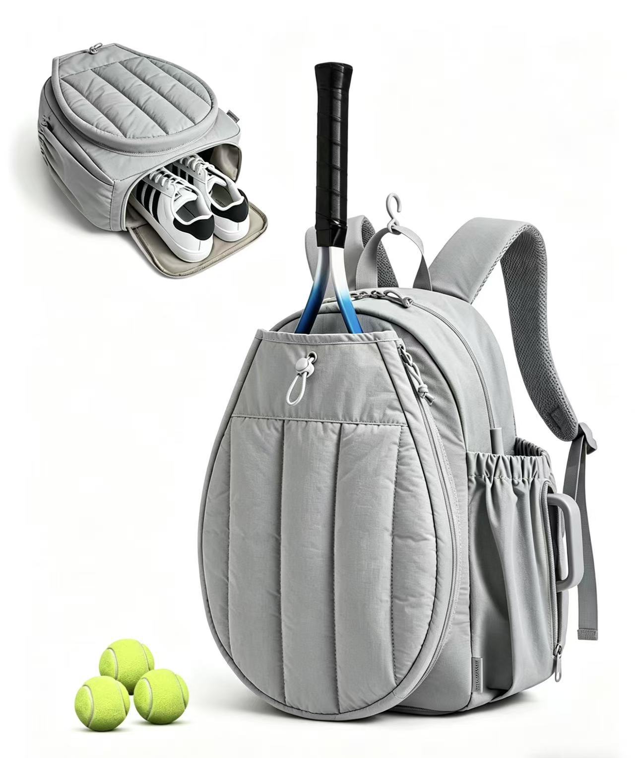 Simple Solid Color Quilted Backpack 6S10BBG1452