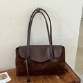 Minimalist Color Contrast Large Capacity Shoulder Bag 6W10BBG2412