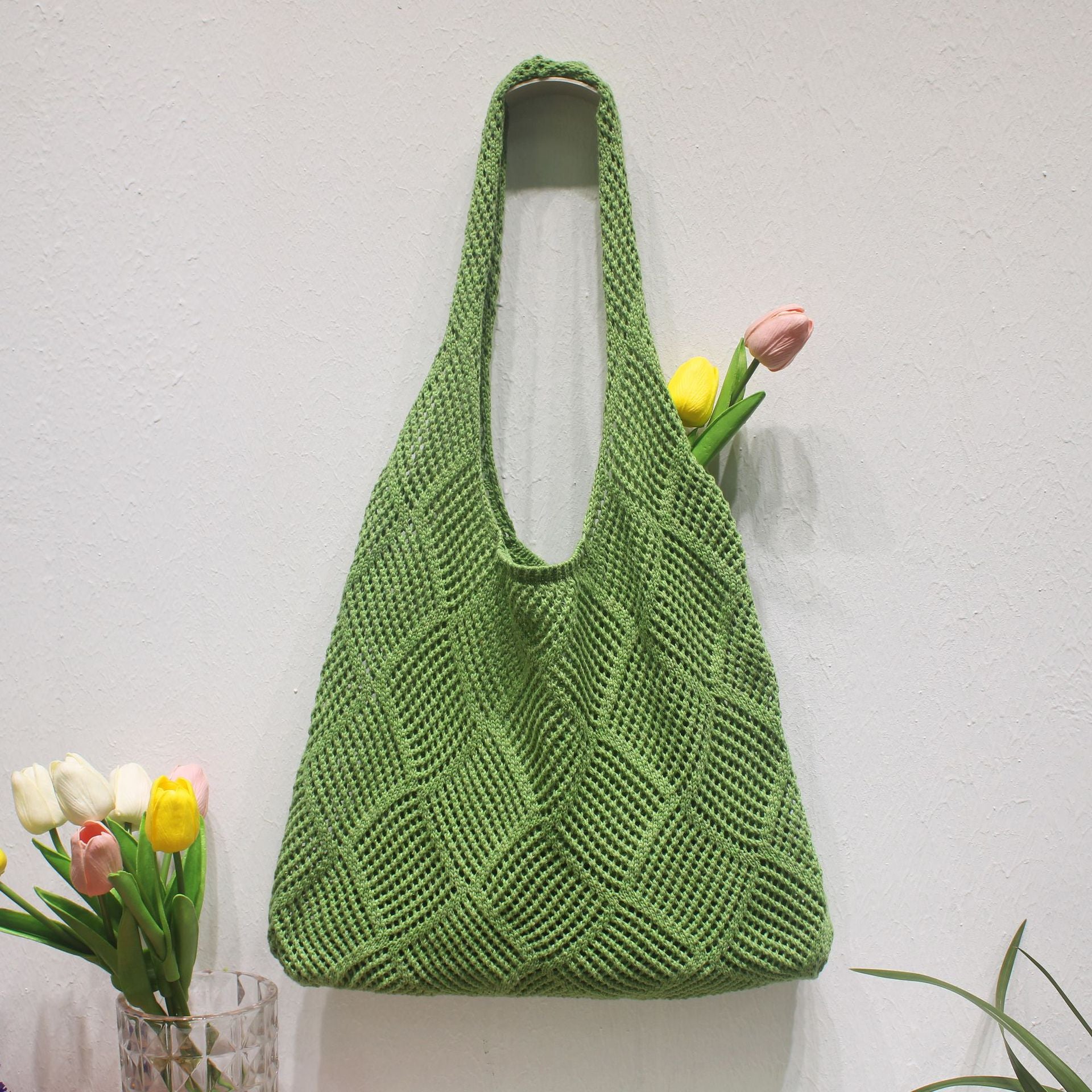 Slouchy Hollow Out Large Capacity Tote Bag 6W10BBG1782