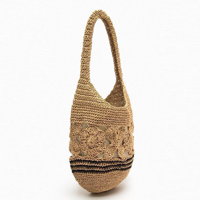 Woven Floral Underarm Bag - DippedShop Wholesale - #4035