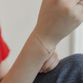 Minimalist Gold Plated Snake Chain Bracelet 6W6JBR472