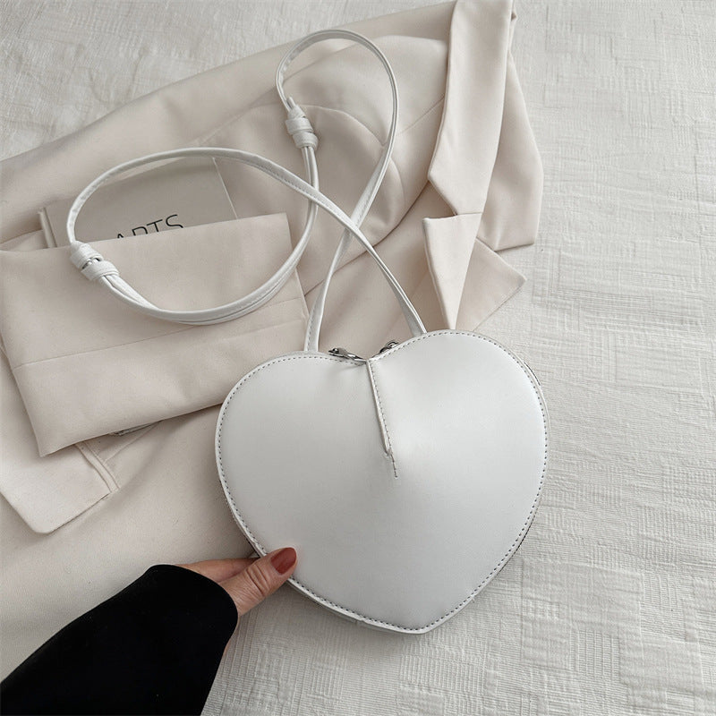 Heart-Shaped Crossbody Bag - DippedShop Wholesale - #4643