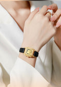 Classic Square Roman Numeral Leather Strap Watch MK2SSAS6W6JWA08