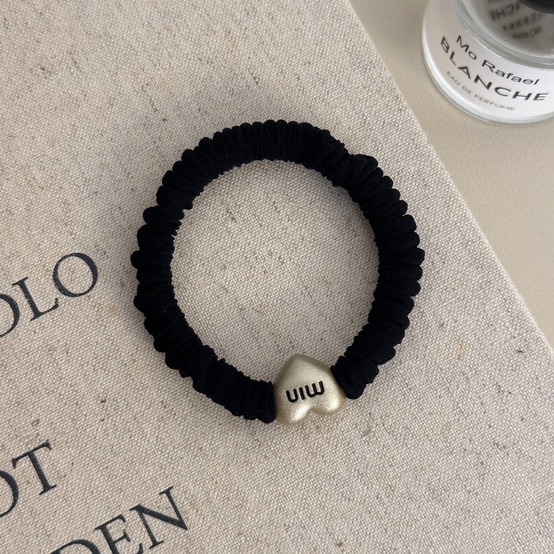 Metal Heart Elastic Hair Tie - DippedShop Wholesale - #4243