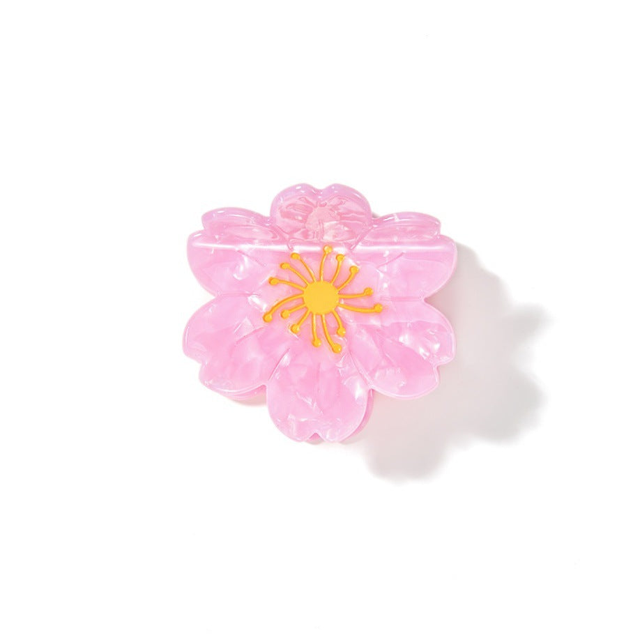 Cute Sweet Flower Beach Acetate Hair Claw 8AS6HCP325T