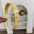 Fashion Solid Color Floral Rhinestones Acetate Headband MK2SPM6W6HBD42
