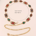 Vintage Concho Cowgirl Metal Tassel Waist Chain 8ZA6JBC90T