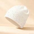 Stylish Rhinestones Angora Knit Beanie 6W6HAT671