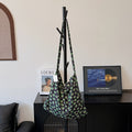 Fresh Tulip Print Canvas Crossbody Bag MK2BLW6W10BBG589