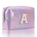 Simple Initial Letter Embroidered Portable Makeup Bag 6S10BOB1037