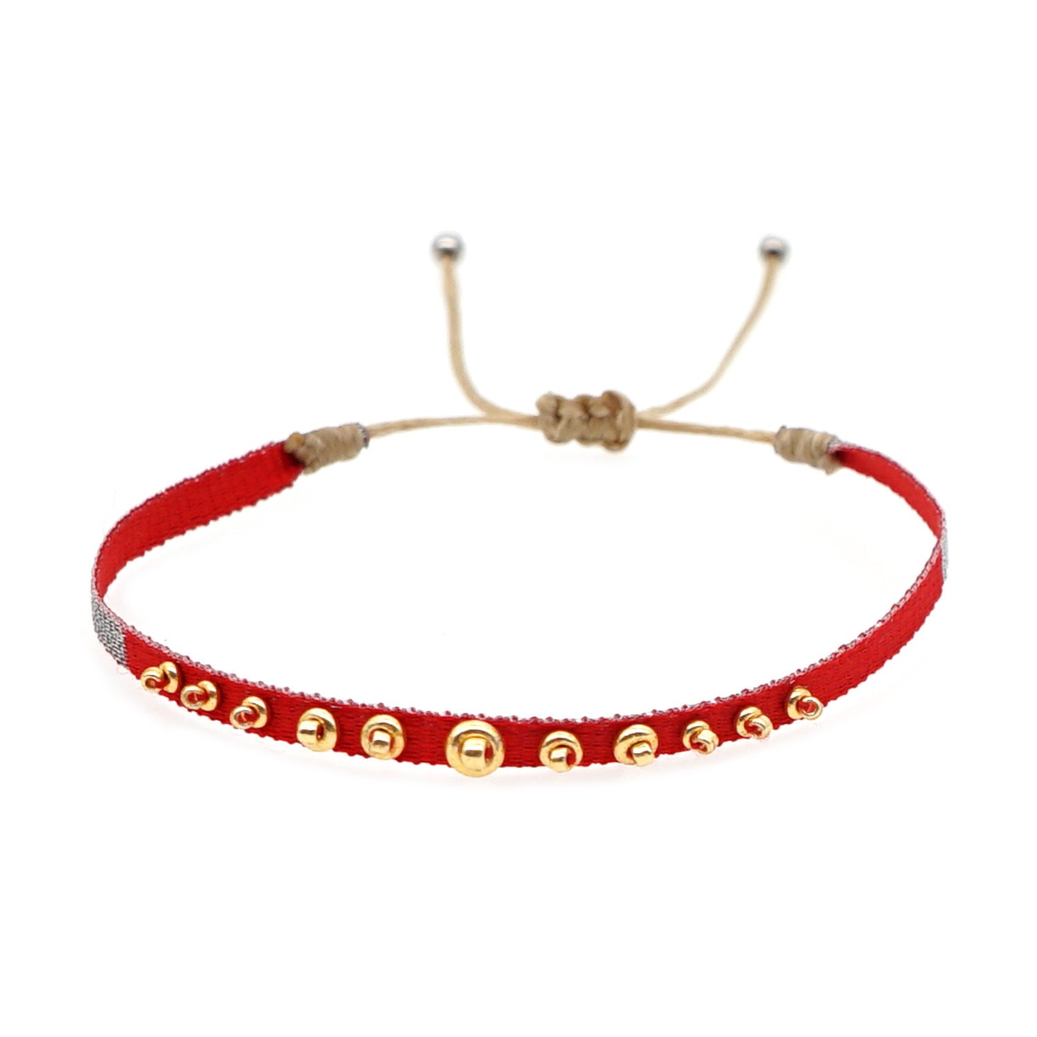 Handmade Seed Bead Braided Adjustable Bracelet 6W6JBR475