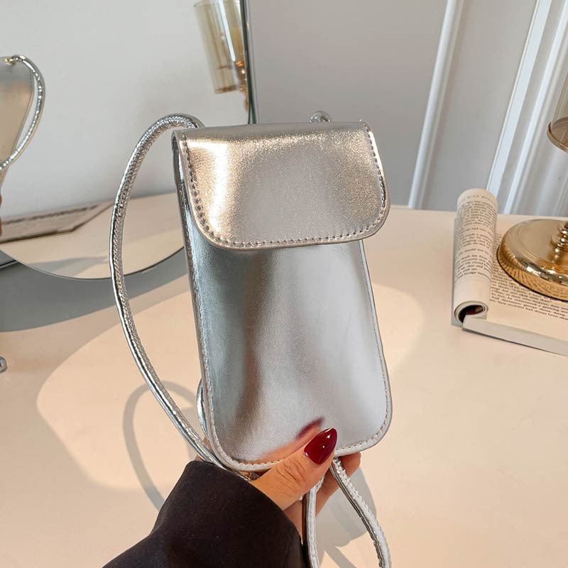 Glossy PU Leather Crossbody Mini - DippedShop Wholesale - #7539