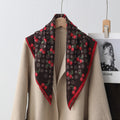 Cherry Print Square Scarf - DippedShop Wholesale - #5875
