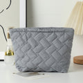 Quilted Shell Cosmetic Bag - DippedShop Wholesale - #5187