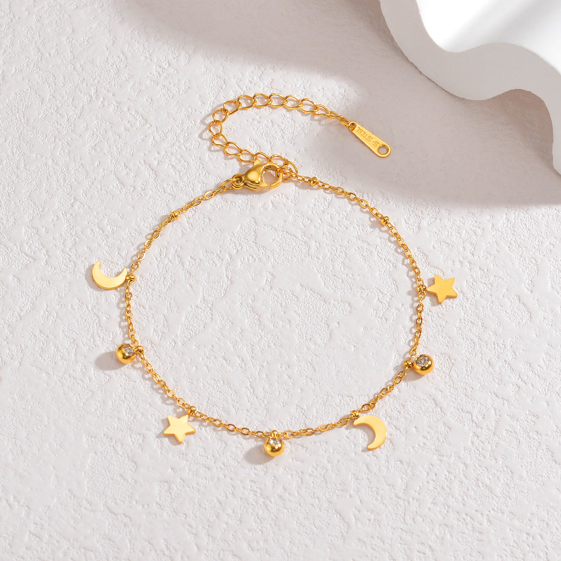 Minimalist Star Moon Chain Adj - DippedShop Wholesale - #8867