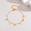 Minimalist Star Moon Chain Adjustable Anklet 8ZA6JAB13