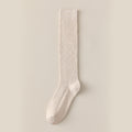 Simple Solid Color Ribbed Long Cotton Socks 6W8FSO890