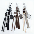 Handmade Beaded Rope Badminton Racket Keychain 6W10BBC430