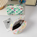 Colorful Floral Quilted Cosmetic Storage Bag 6C5CO73