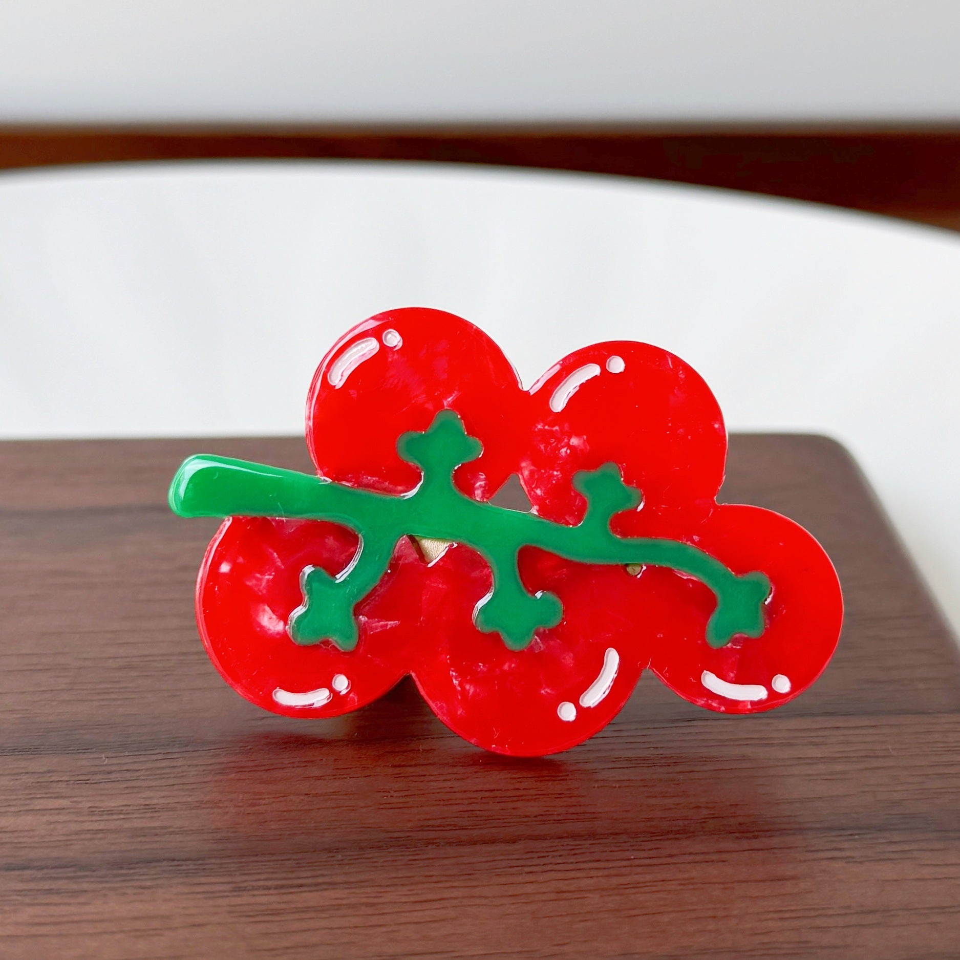 Sweet Cheery Tomato No Crease Duckbill Hair Clip 8AS6HCP335T