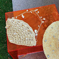 Trendy Hand-Woven Hollow Shell Pendant Shoulder Bag 8CW6BBG511T