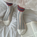 Striped Color Block Socks - DippedShop Wholesale - #0291