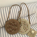 Round Straw Crossbody Bag - DippedShop Wholesale - #8947