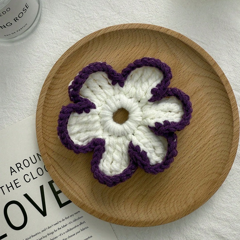 Sweet Handmade Crochet High Elastic Scrunchies 6W6HSR519