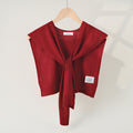 Casual Solid Color Sweater Knit Shawl Wrap 6W6NSC60