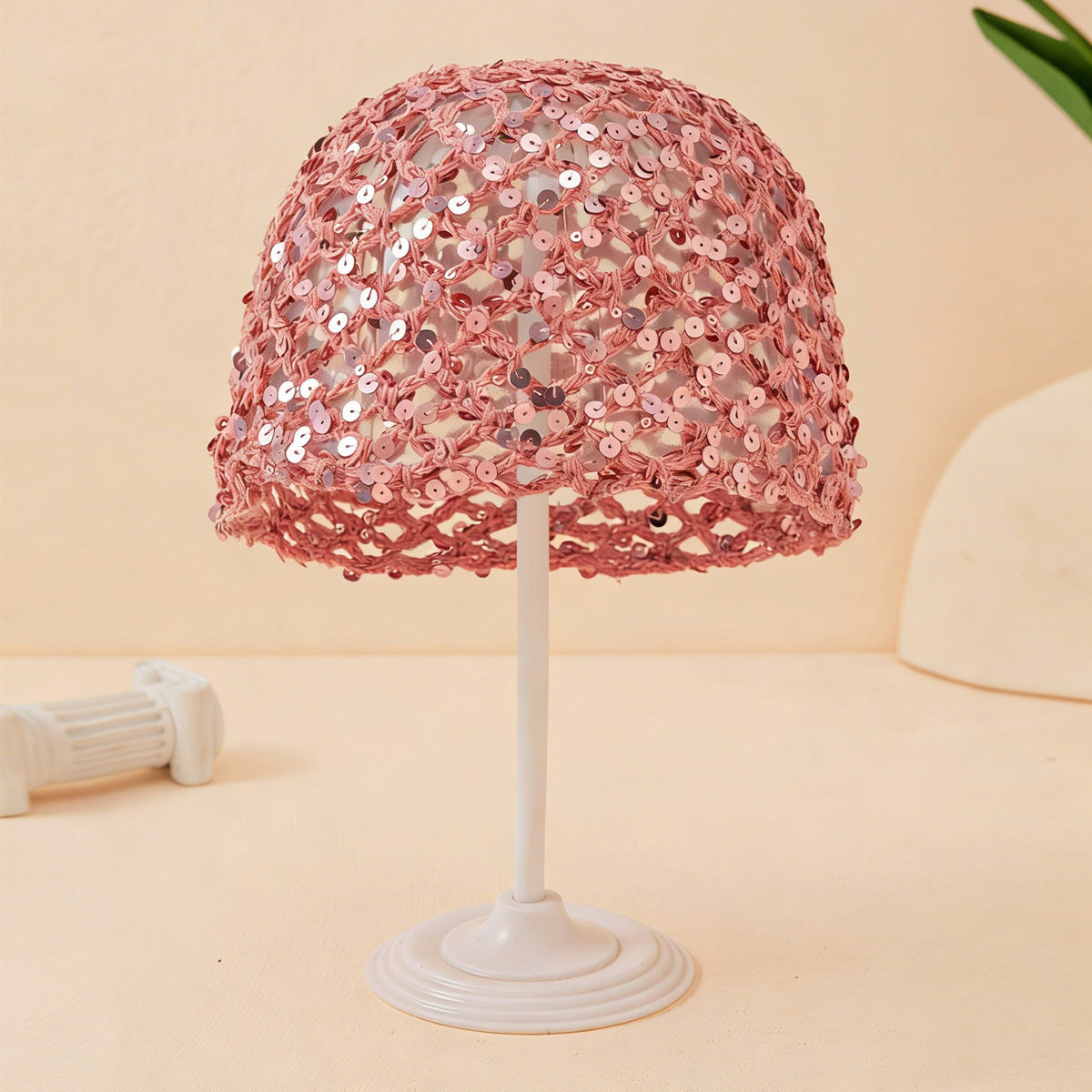 Sparkly Sequin Hollow Out Crochet Slouchy Hat MK2CK6W6HAT67