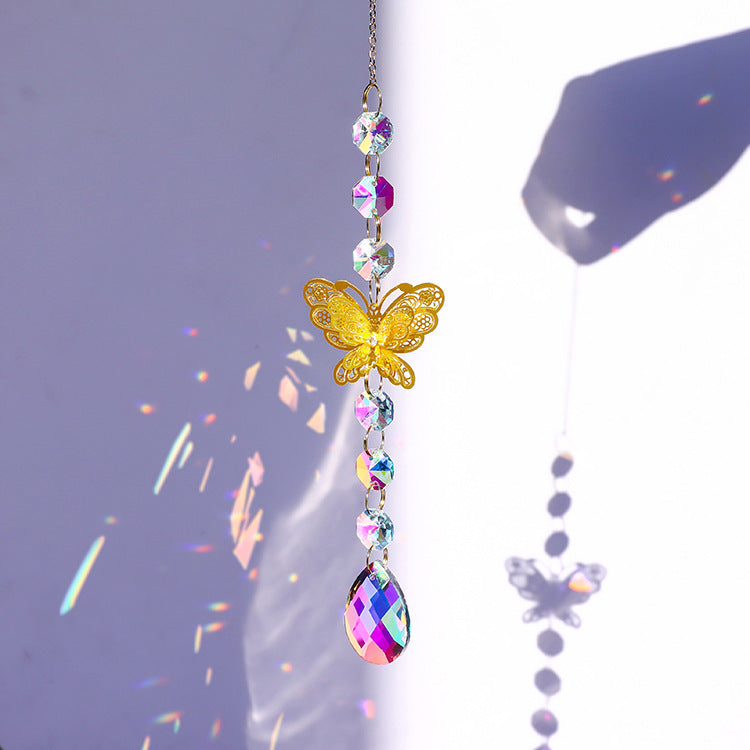 Geometry Crystal Ball Metal Dragonfly Hanging Suncatchers MK2CZAS6H7HLS64