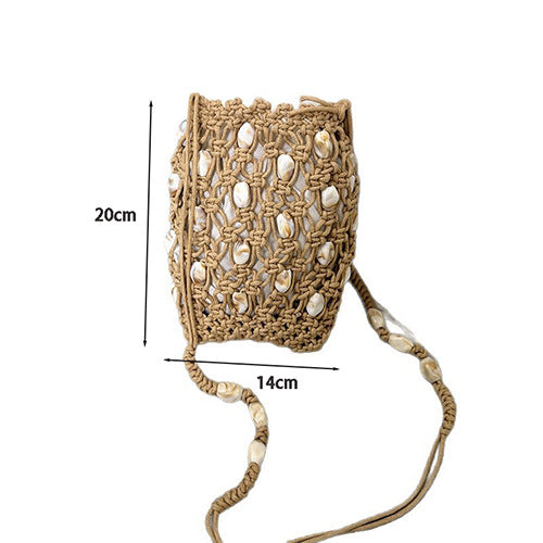 Trendy Hand Made Hollow Beaded Statement Crossbody Bag 8CW6BBG526L