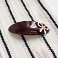 Retro Oval Bowknot Acetate Curved  Hair Clip 8AS6HCP387L