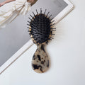 Vintage Leopard Oval Handle Acetate Comb MK2PPM6CT5CB33